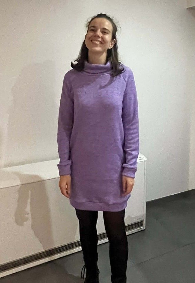 Robe-Pull Emilie "Lilas douillet"