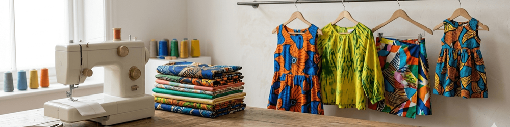 Atelier Soie Unique — machine à coudre et créations colorées