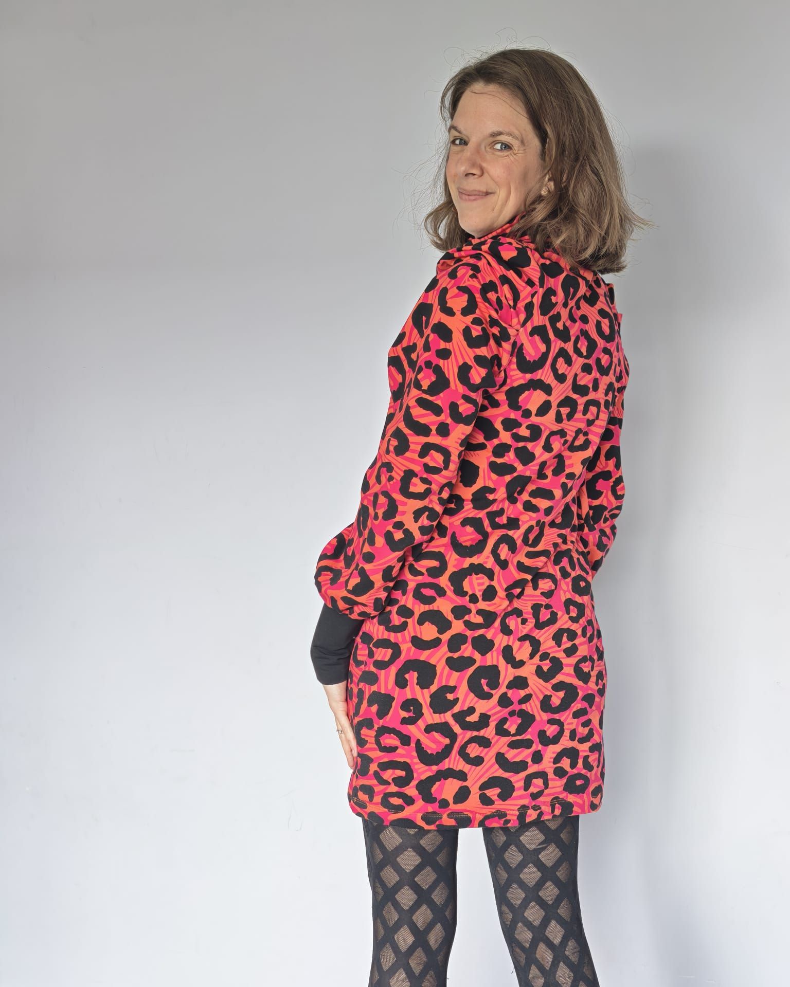Robe Louise "Leopard coloré"