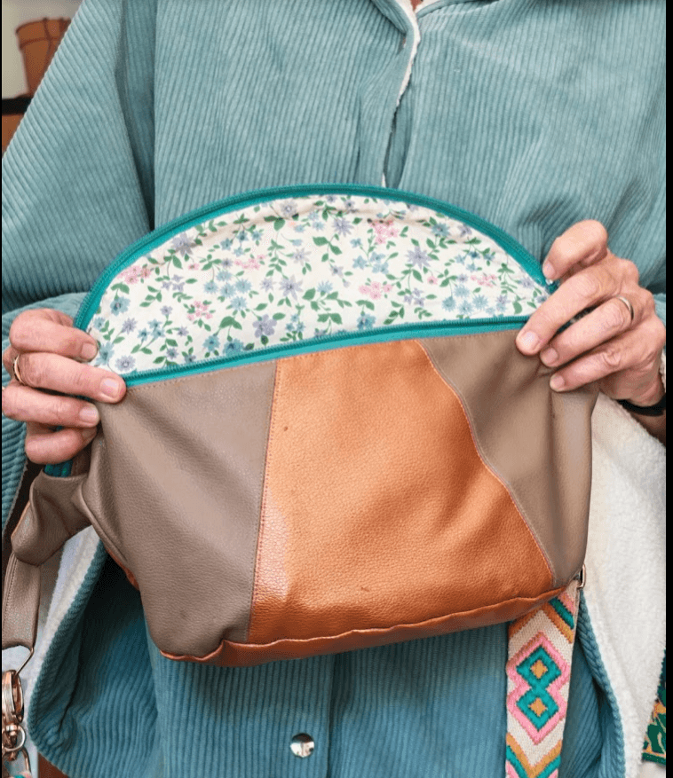 Sac banane Tom "Orangé-Beige"