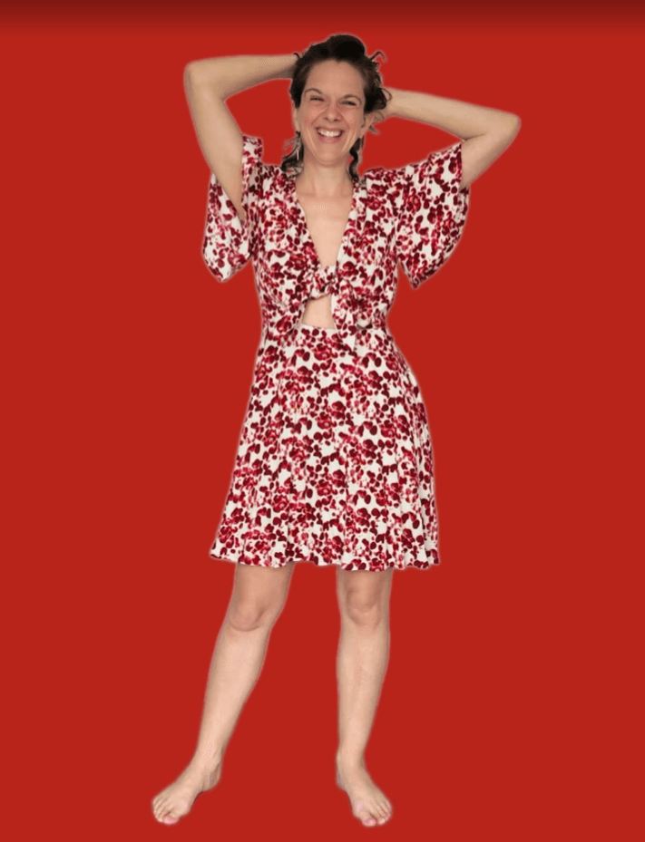 Robe Justine "Globules rouges"