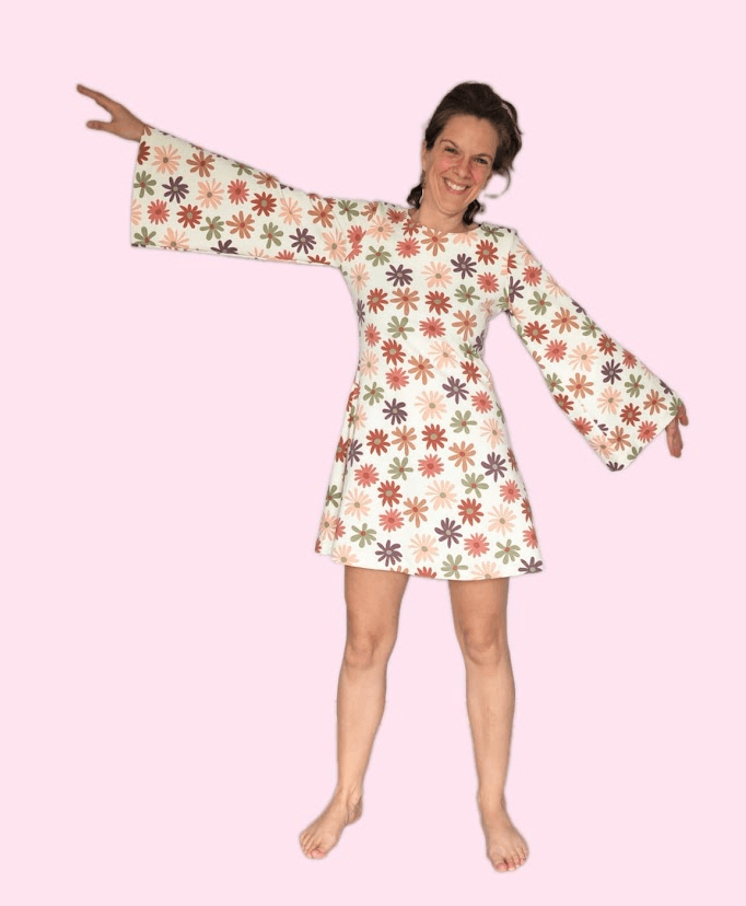 Robe Rose "Twist de fleurs"