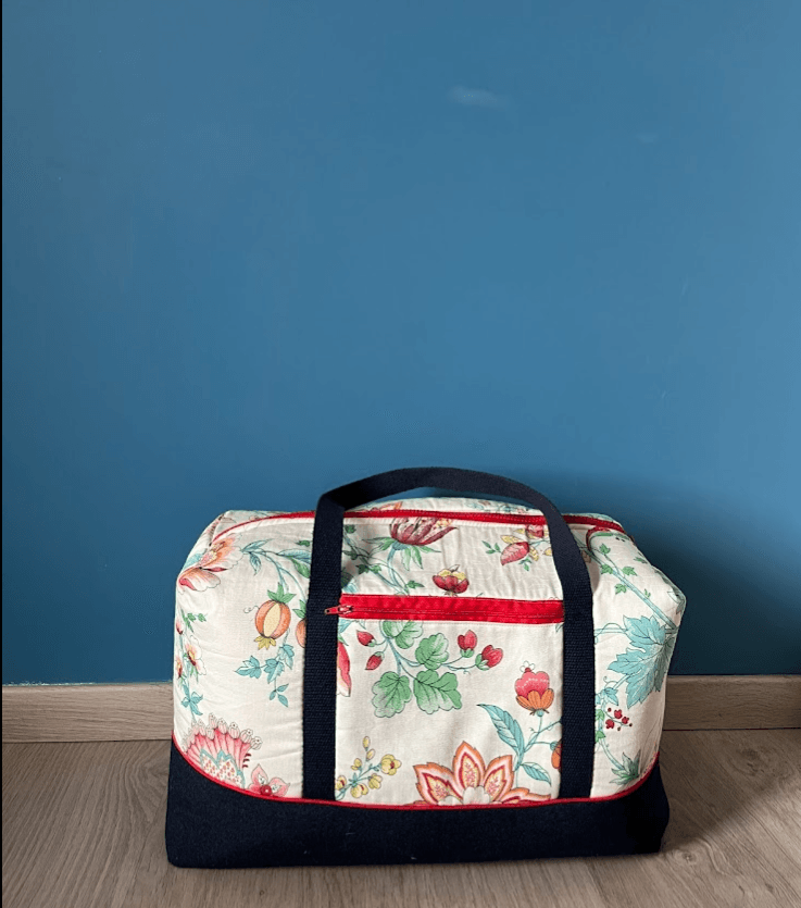 Sac de voyage Charlie "Rétro fleuri"