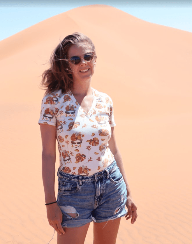 T-shirt Emilie "Un air d'Afrique"